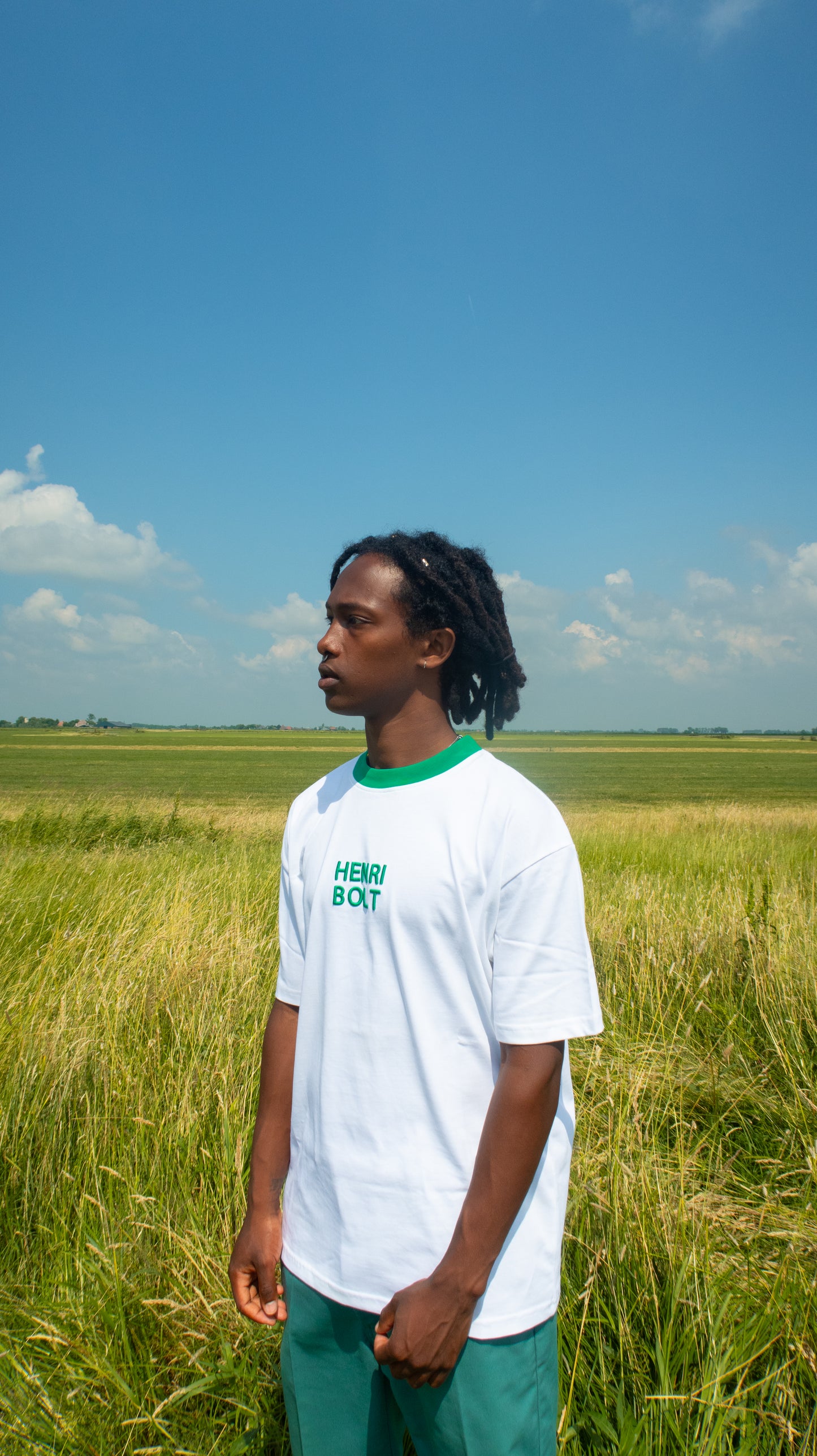 Classic brand tee green