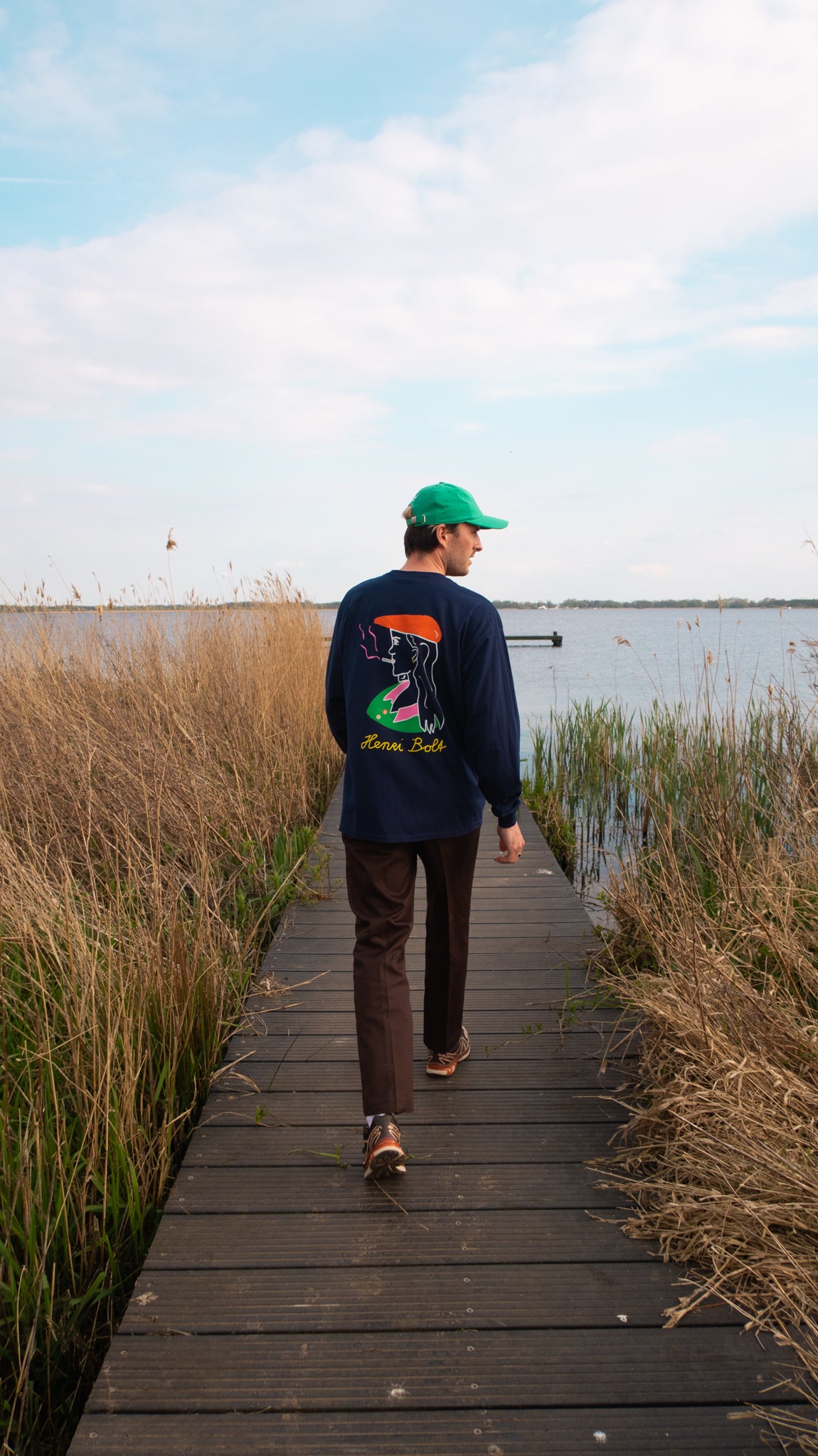 Navy blue oversized longsleeve