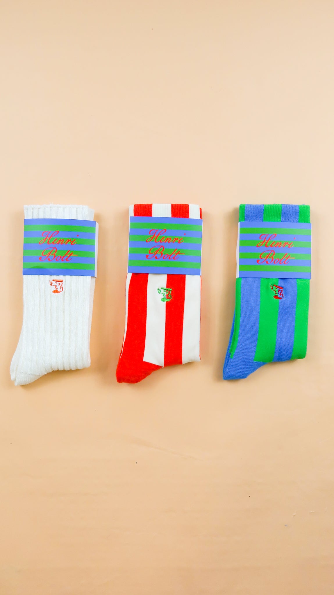 Socks rouge et blanc