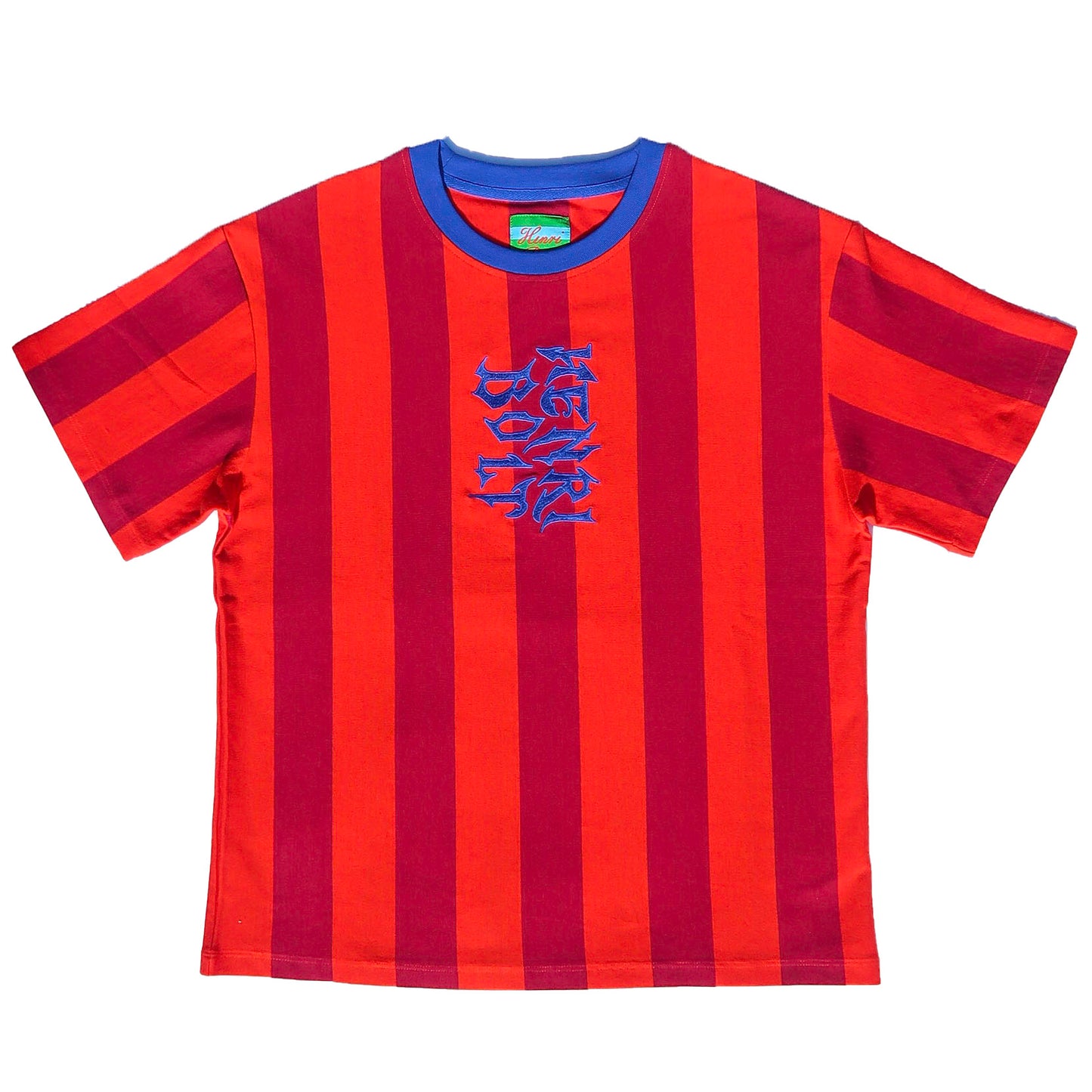 Burgundy wine striped T-shirt