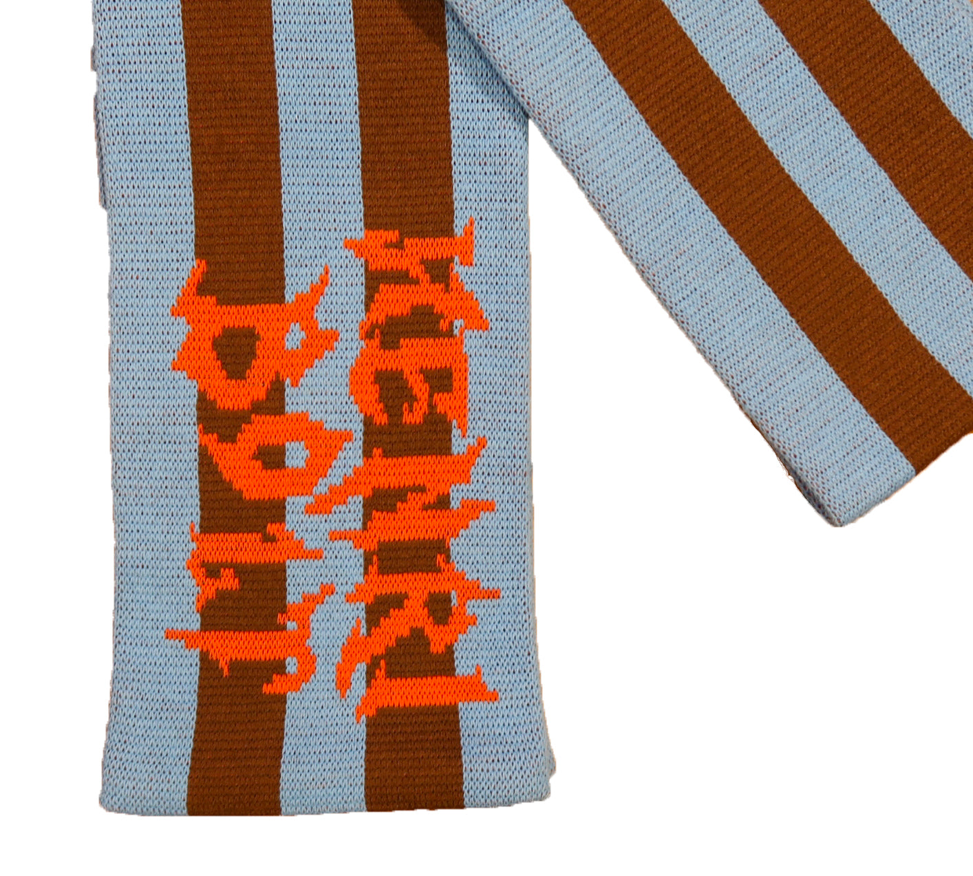 Kingfisher striped scarf