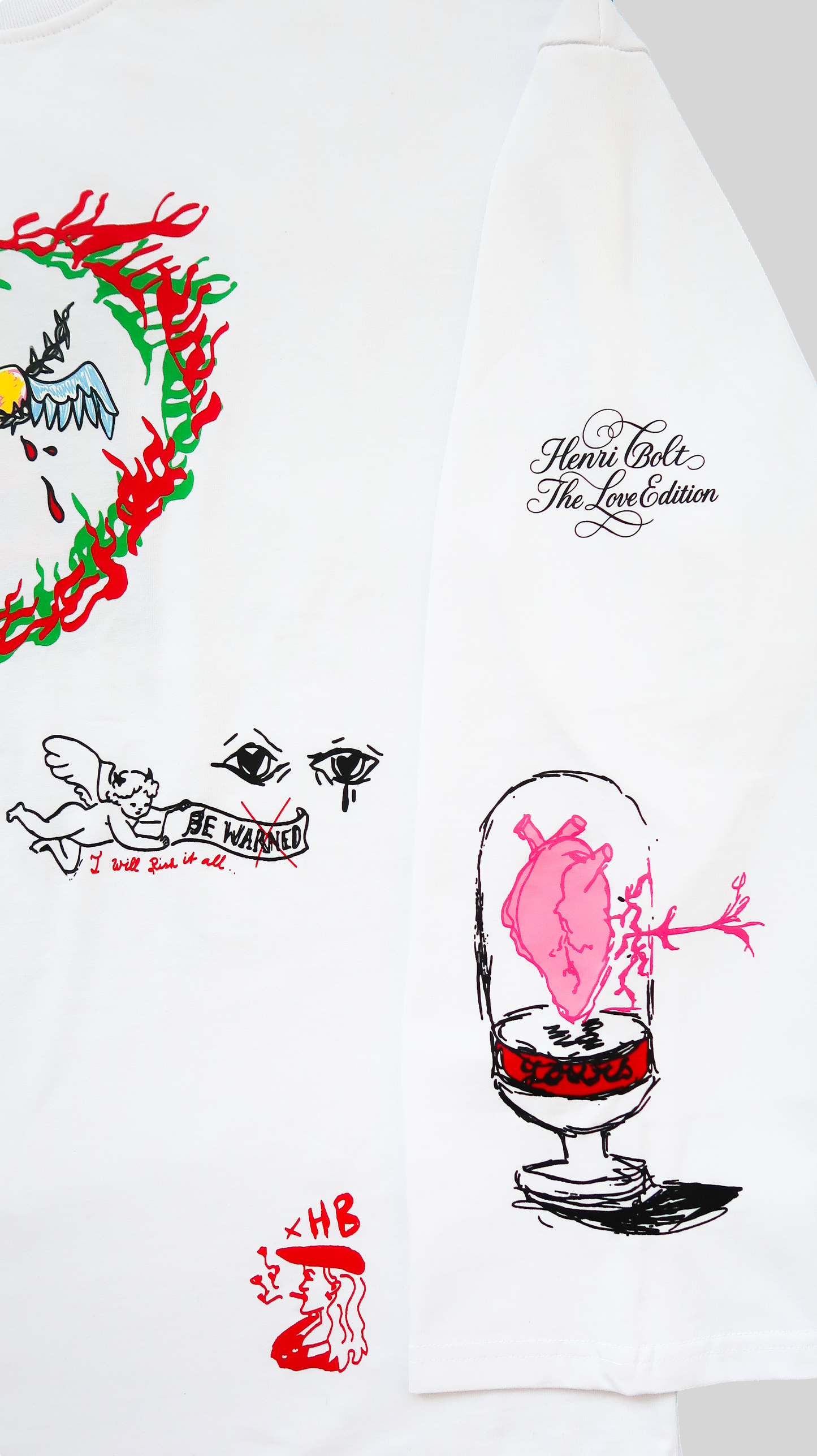 Forbidden love oversized longsleeve white