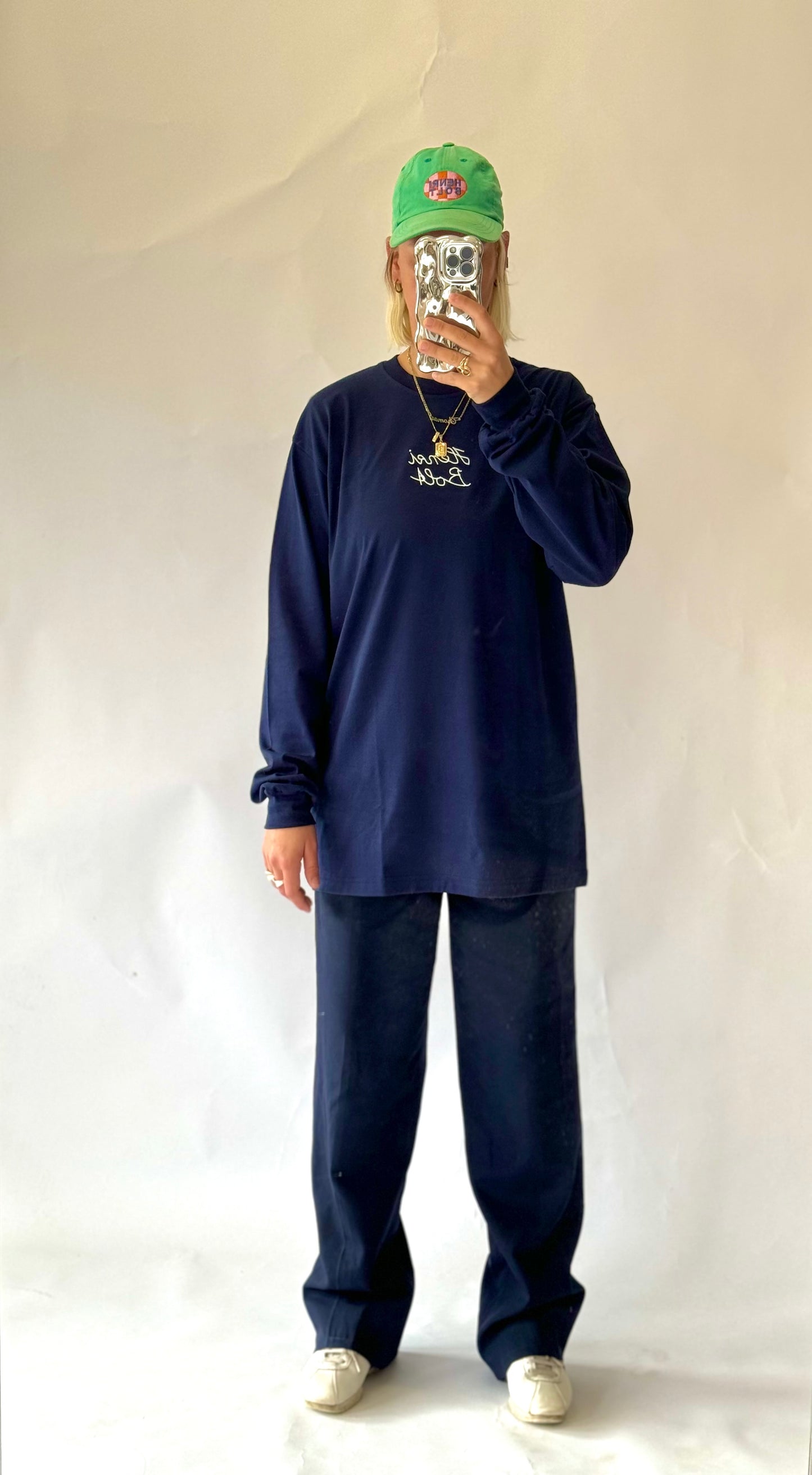 Navy blue oversized longsleeve