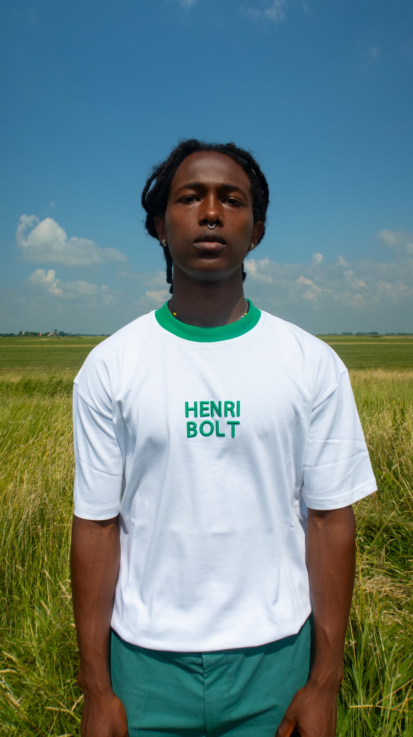 Classic brand tee green
