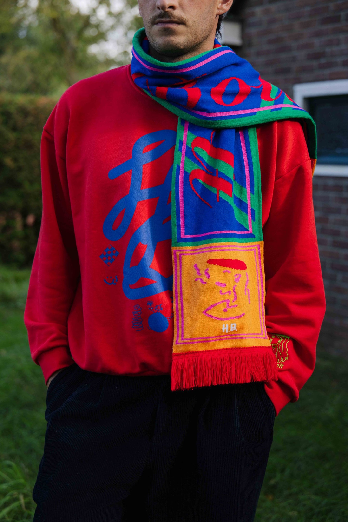 Paradox scarf navy