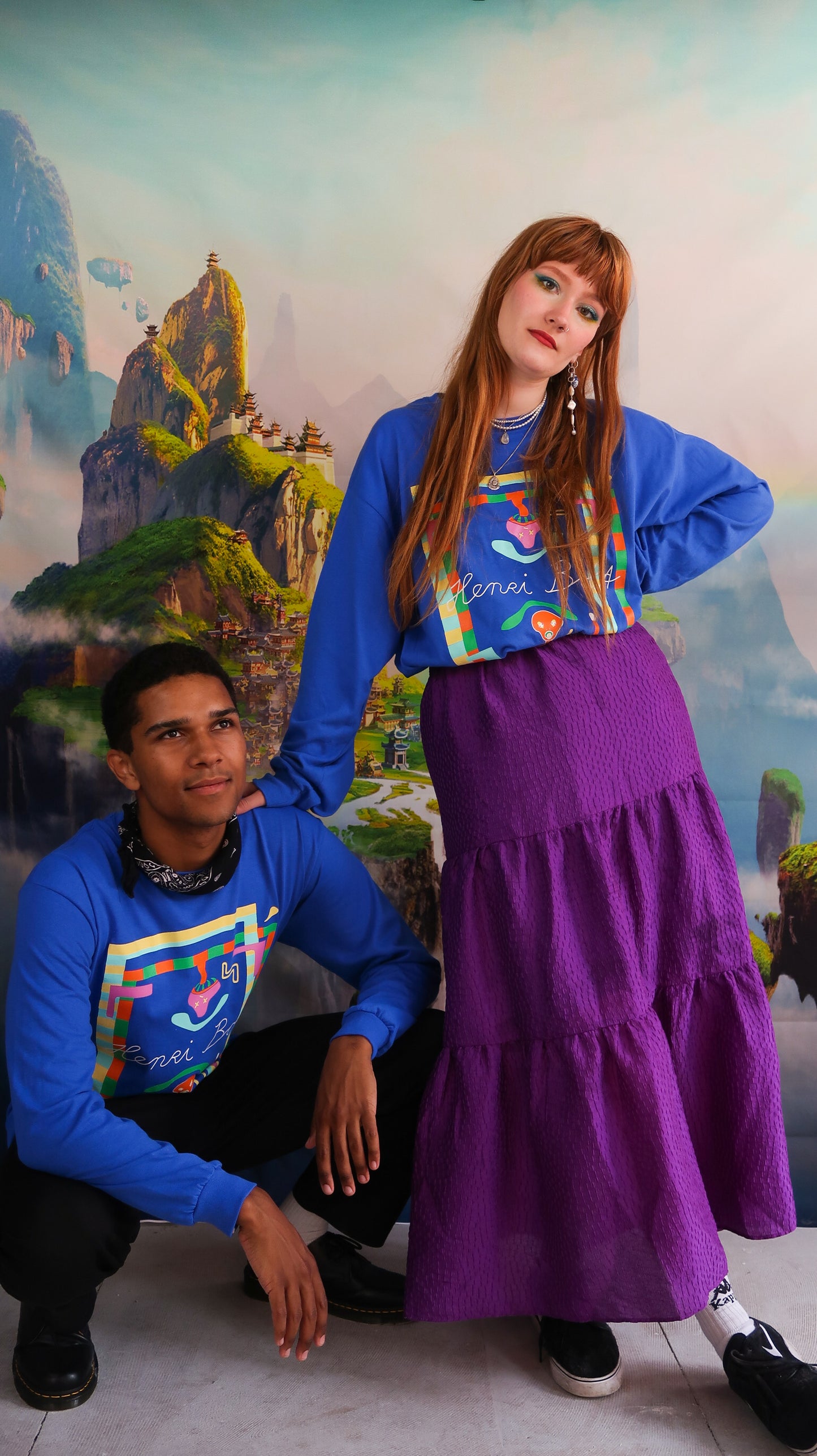 Alien blue longsleeve