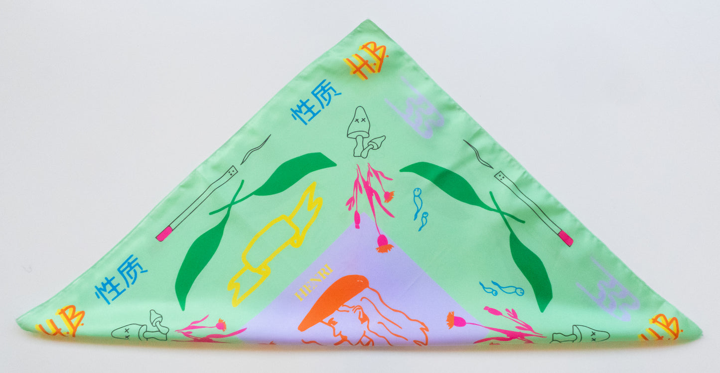 Fantasy bandana scarf mint