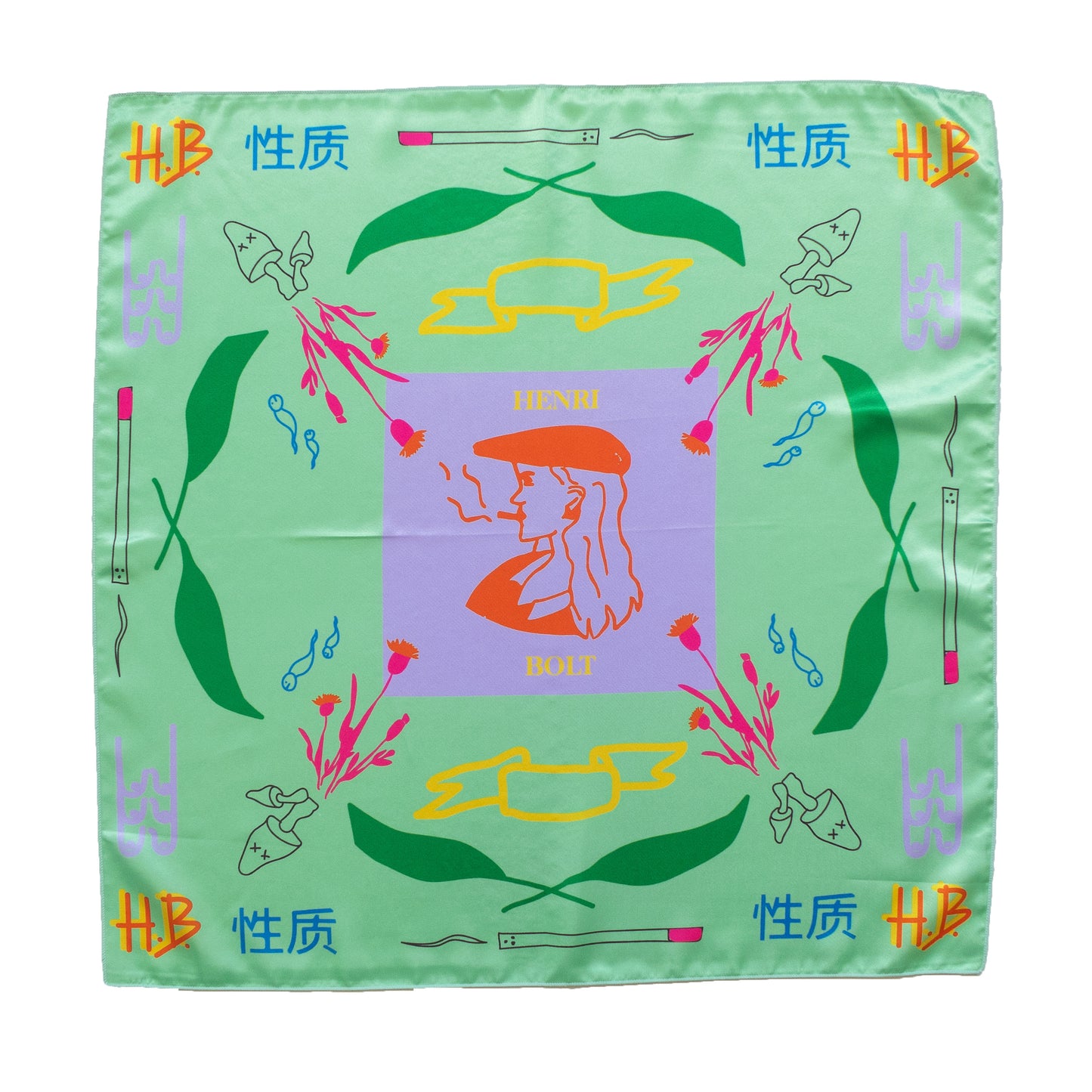 Fantasy bandana scarf mint