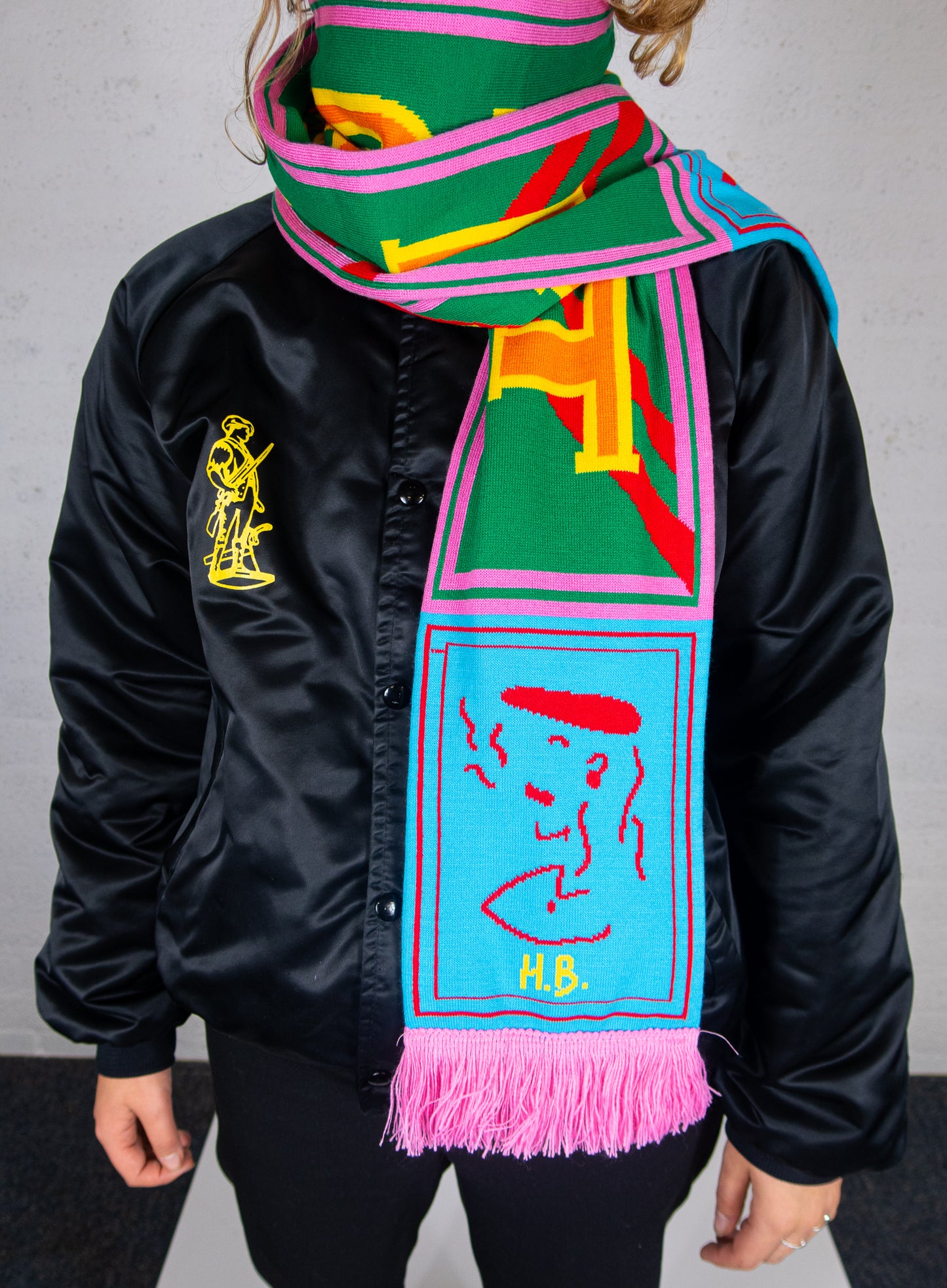Color block scarf