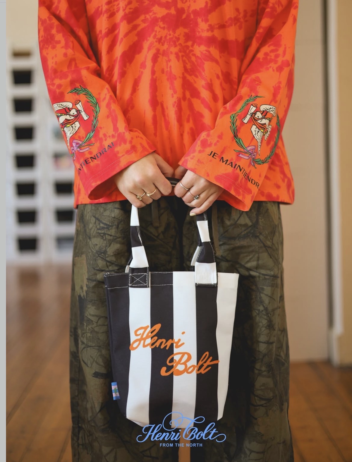 Tie dye oversized longsleeve orange