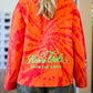 Tie dye oversized longsleeve orange