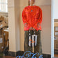Tie dye oversized longsleeve orange