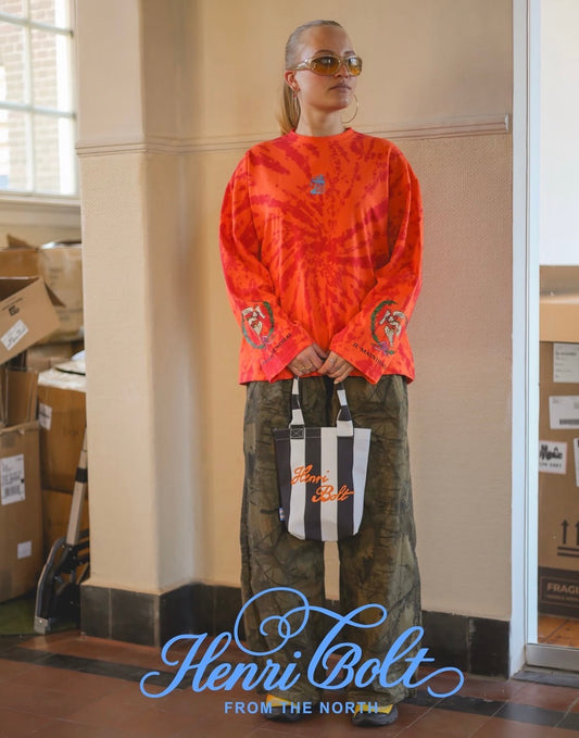 Tie dye oversized longsleeve orange