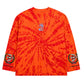 Tie dye oversized longsleeve orange