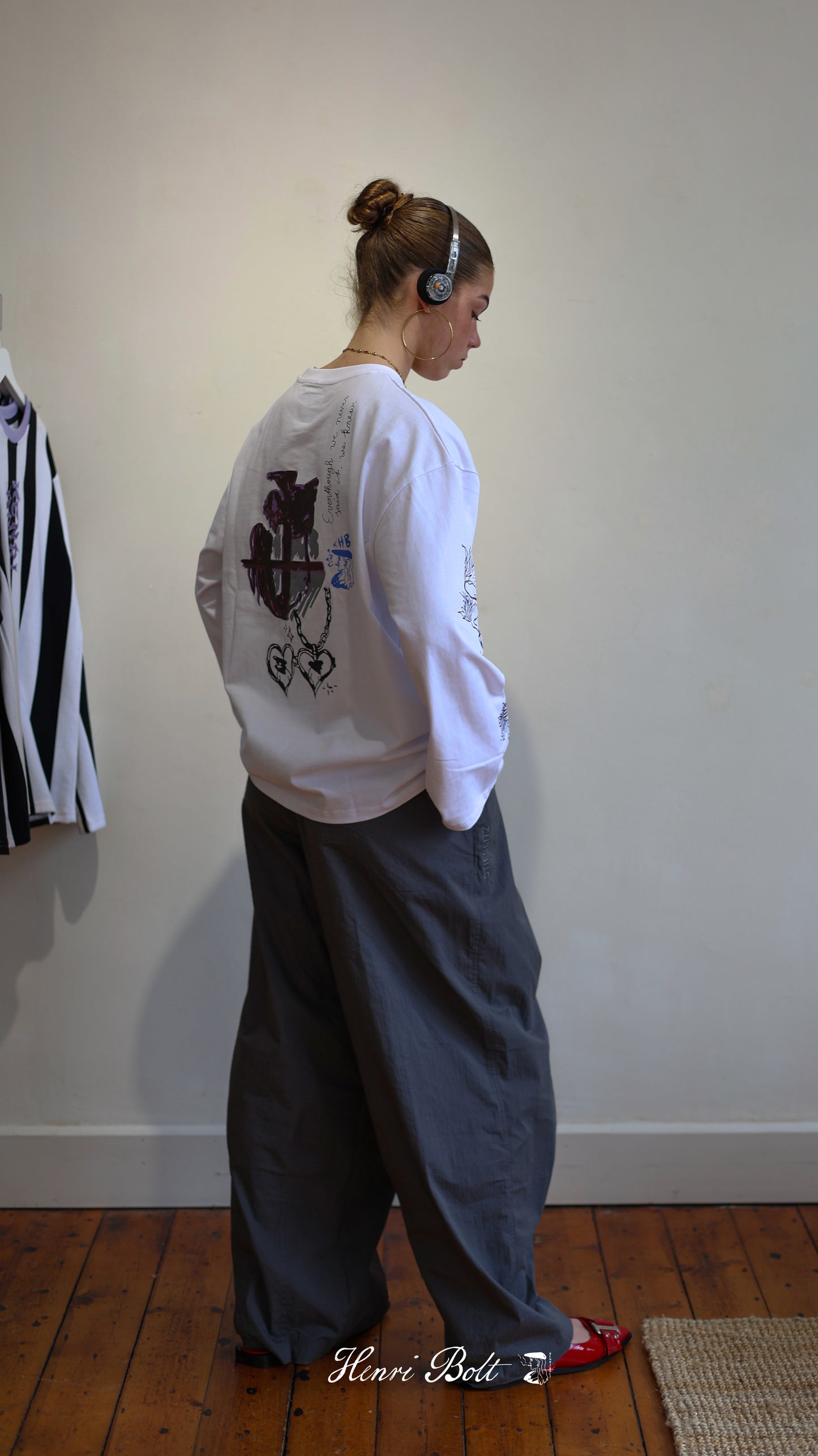 Forbidden love oversized longsleeve white