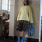 Butter yellow oversized longsleeve