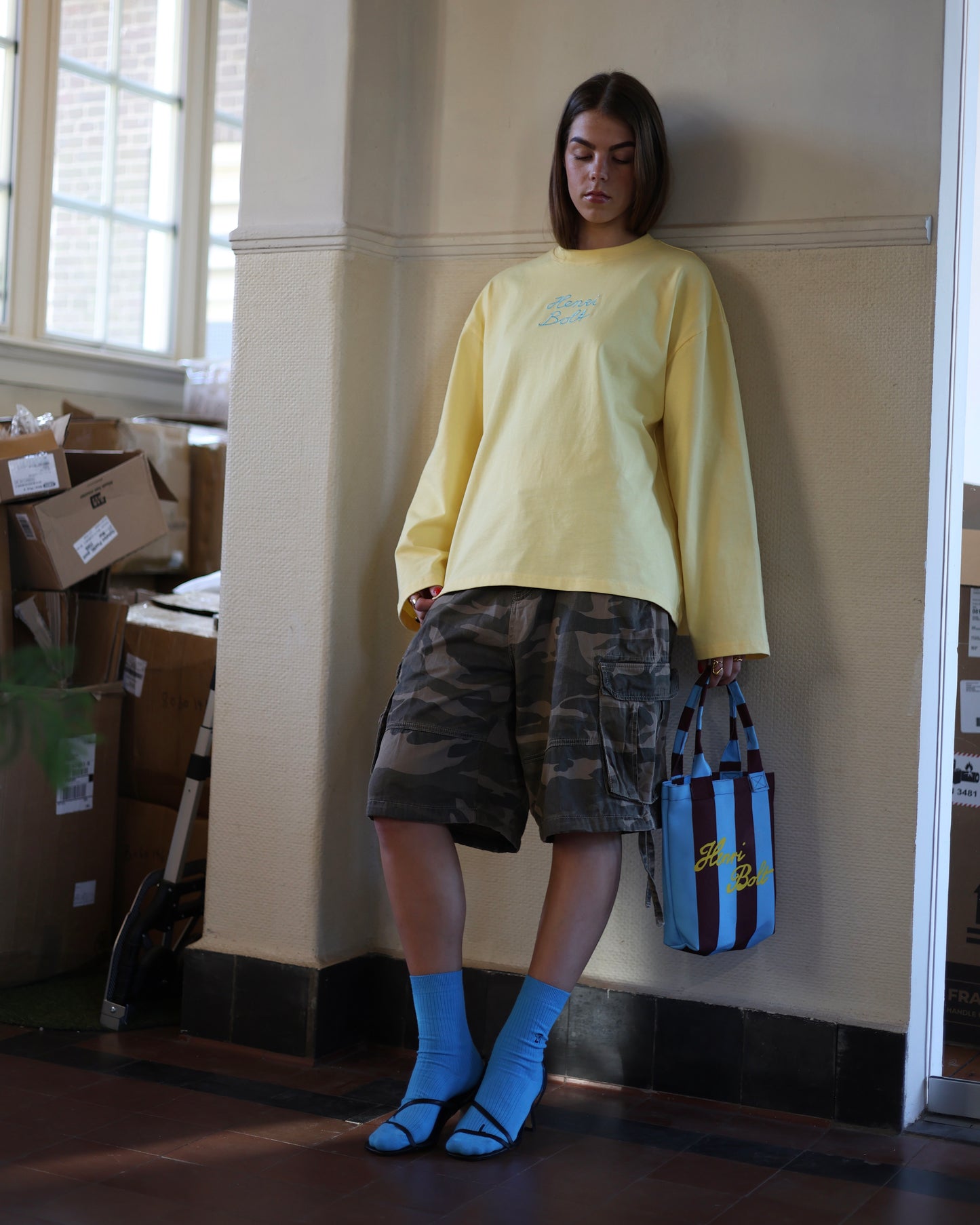 Butter yellow oversized longsleeve