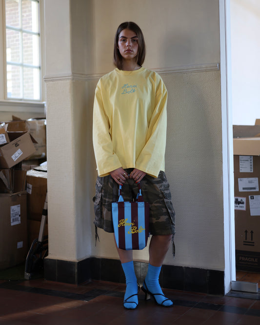 Butter yellow oversized longsleeve