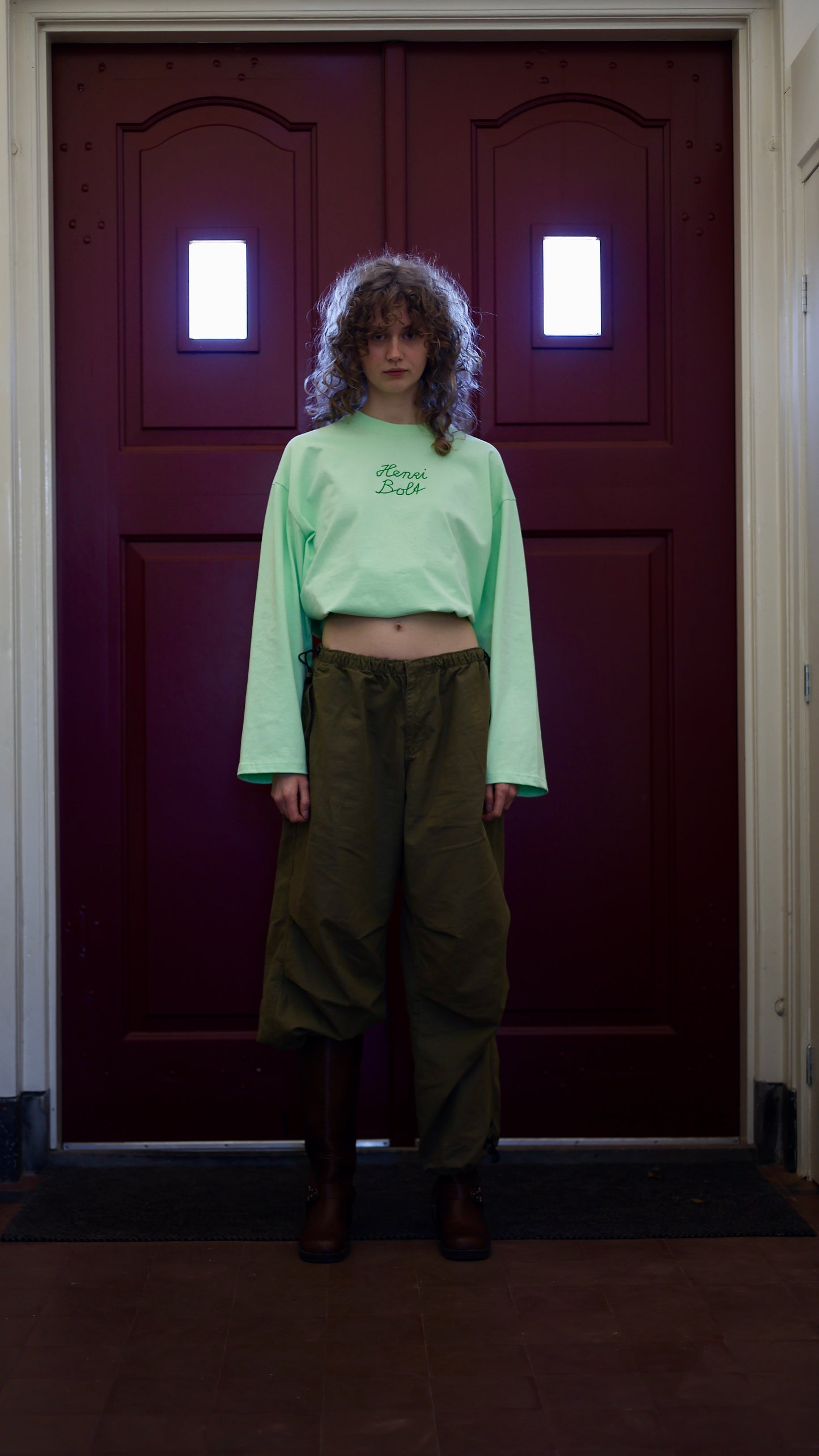 Sage green oversized longsleeve