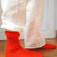 Socks cardinal red