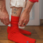 Socks cardinal red