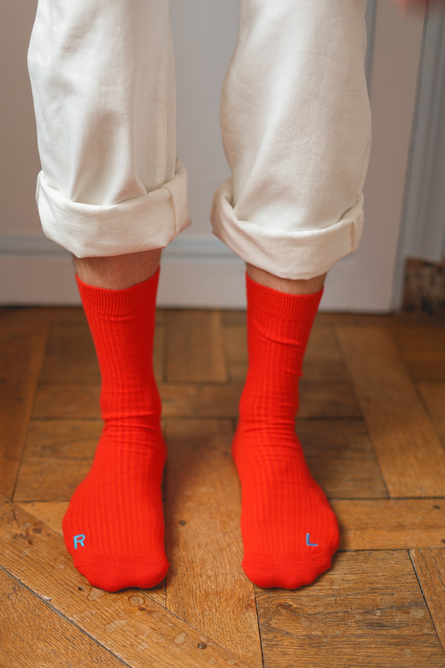Socks cardinal red