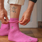 Socks peony pink