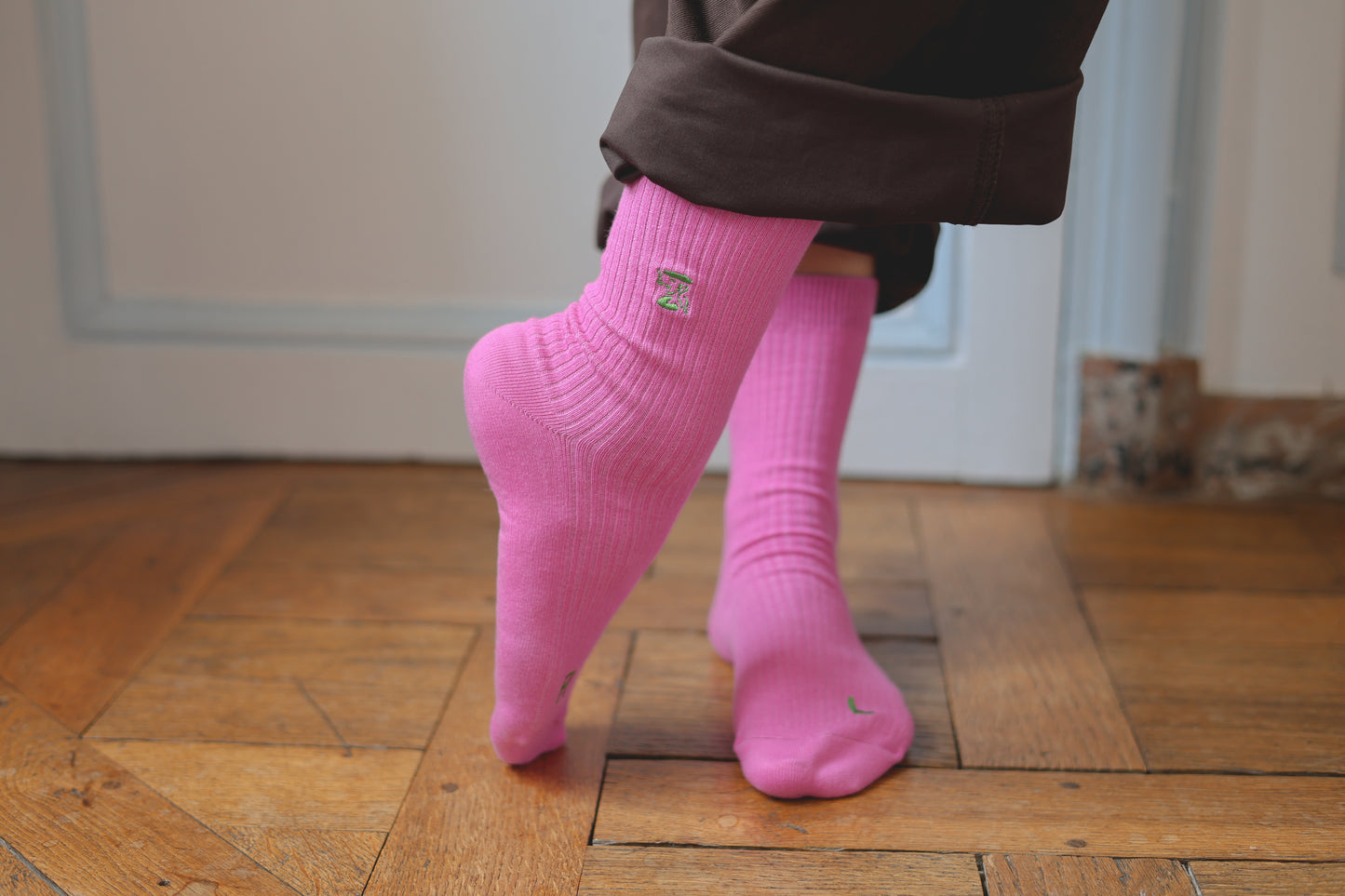 Socks peony pink