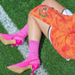 Socks peony pink