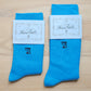 Socks azure blue