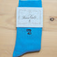 Socks azure blue