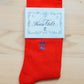 Socks cardinal red