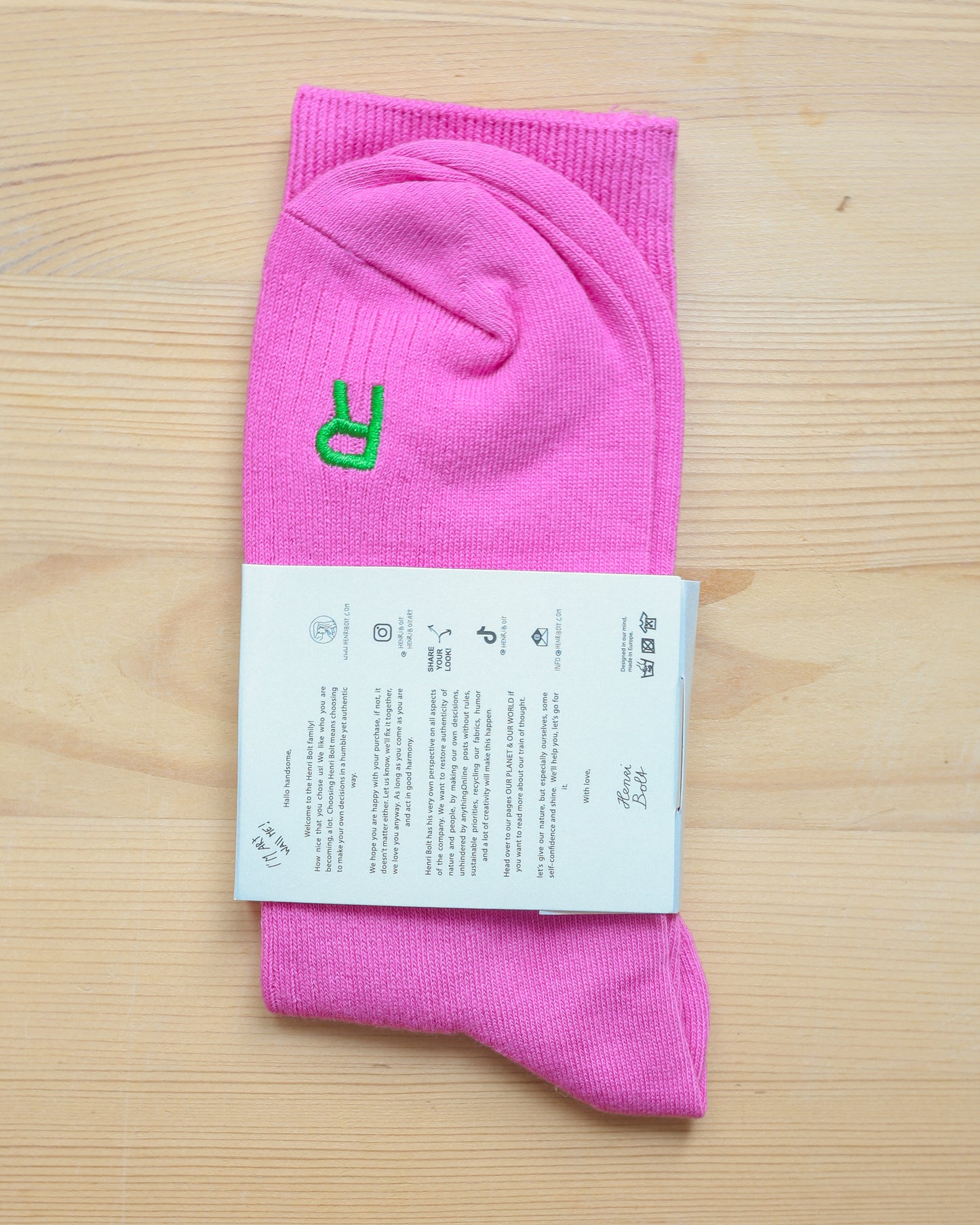 Socks peony pink