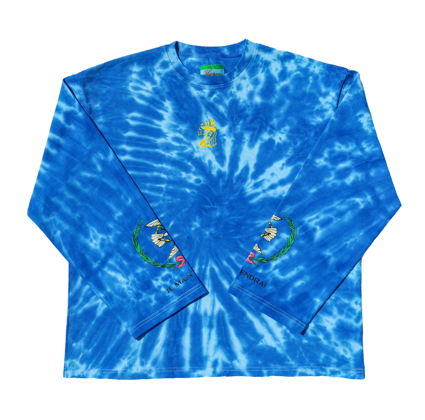 Tie Dye longsleeve aqua