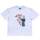 White fan tee