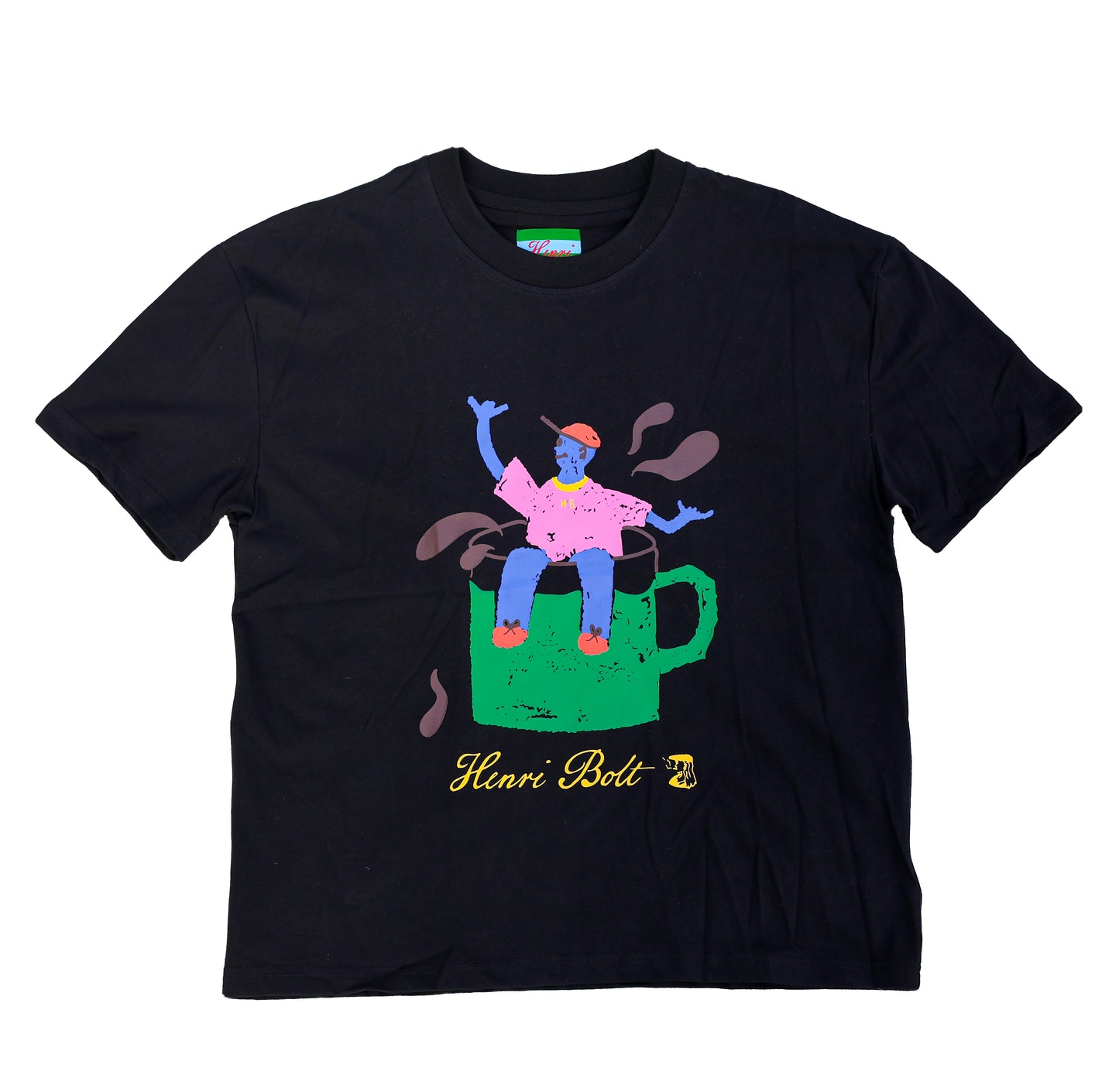 Black twister tee
