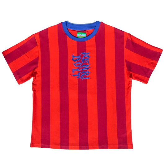 Burgundy wine striped T-shirt