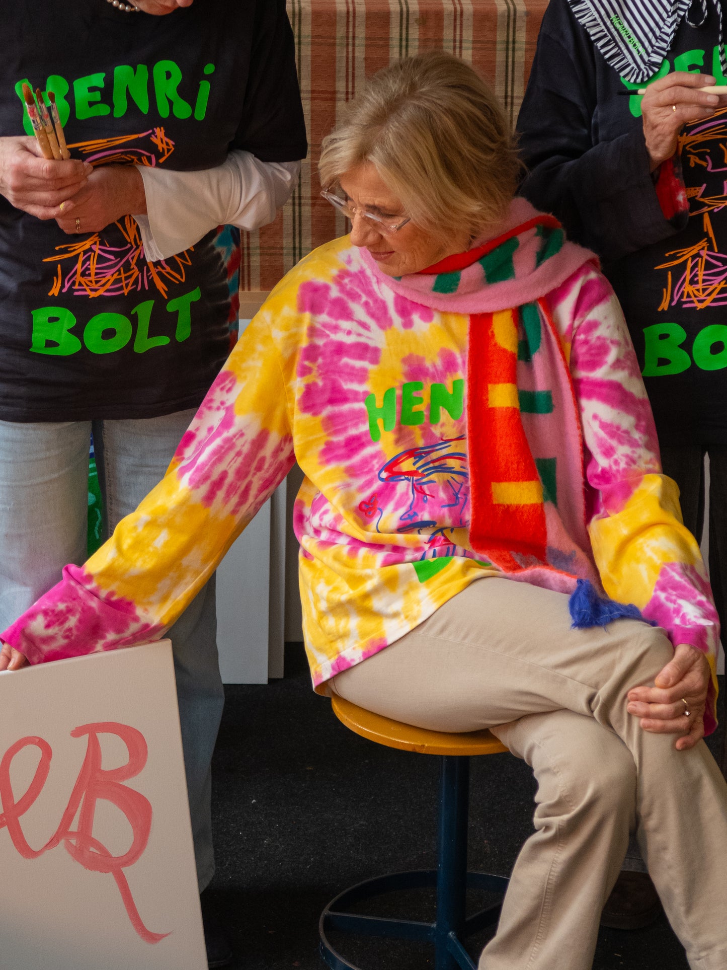 Love edition Tie Dye longsleeve pink