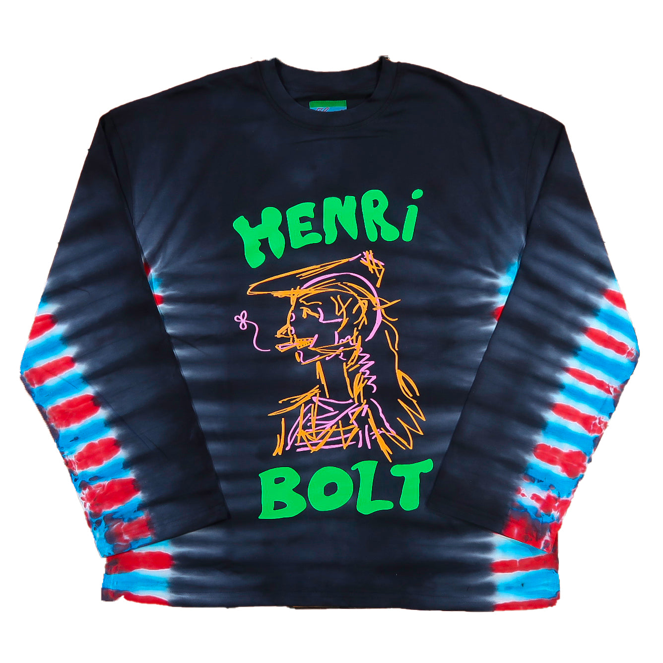 Love edition Tie Dye longsleeve black