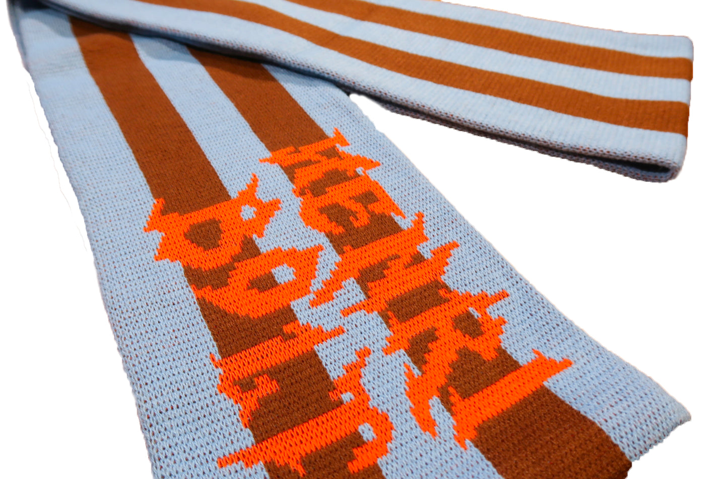 Kingfisher striped scarf