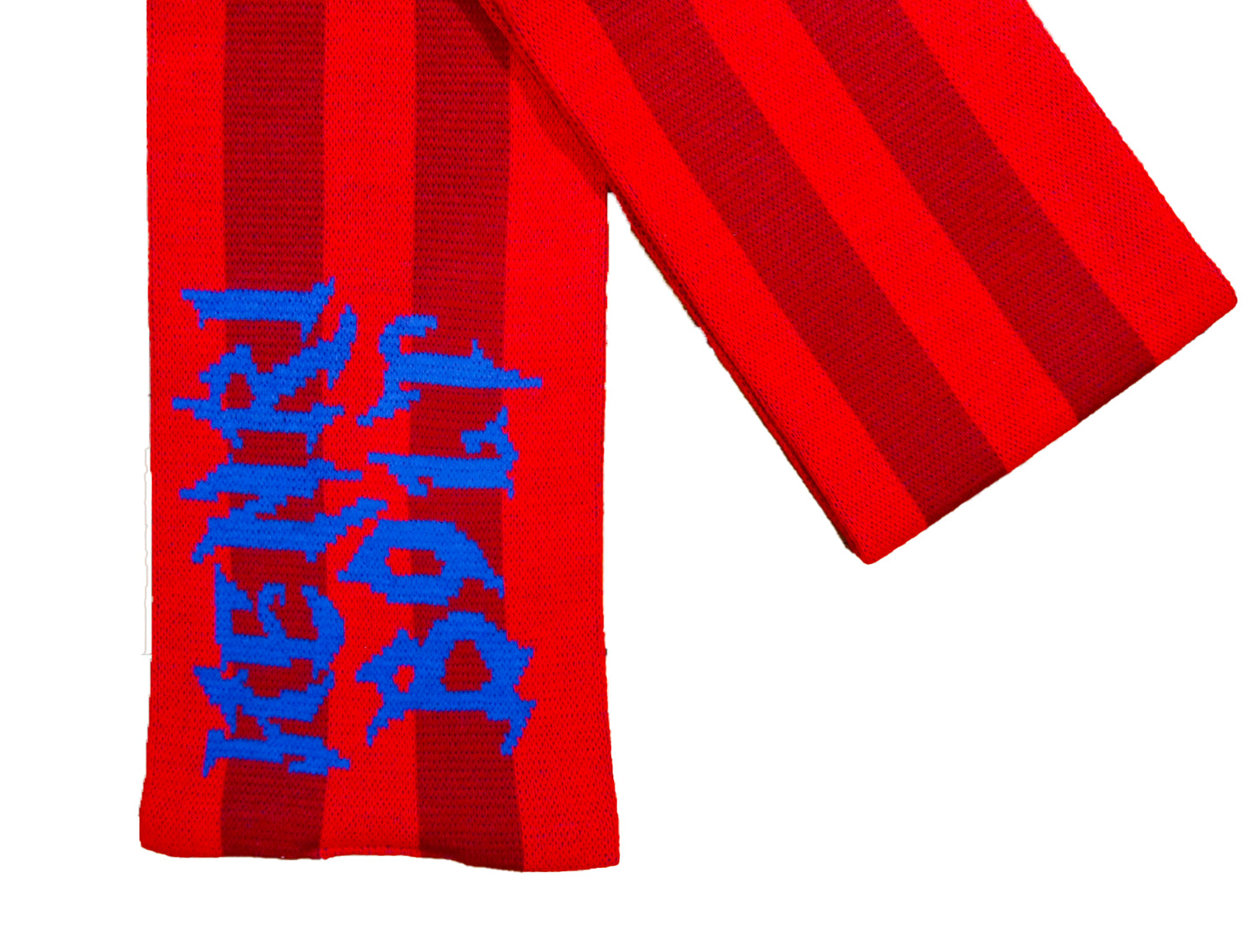 Bourgundy wine striped scarf