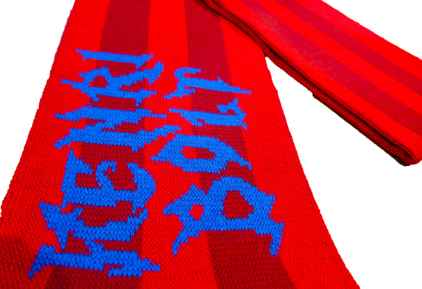 Bourgundy wine striped scarf