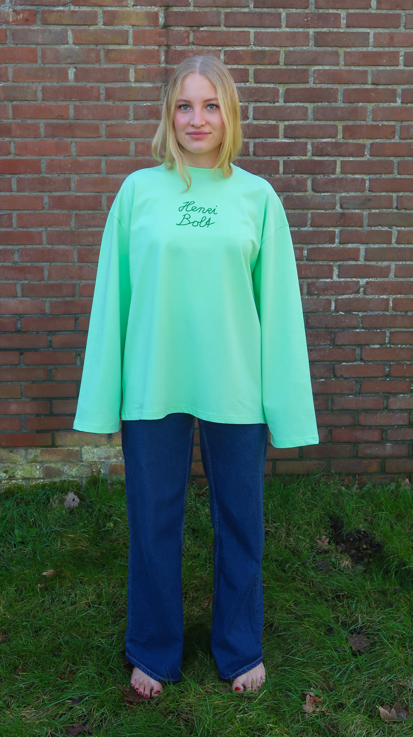 Sage green oversized longsleeve