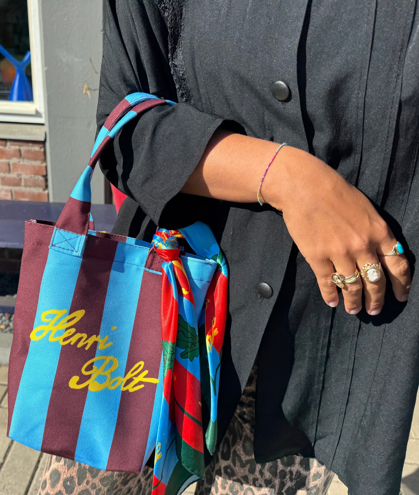 Mini shoulderbag blue poppy