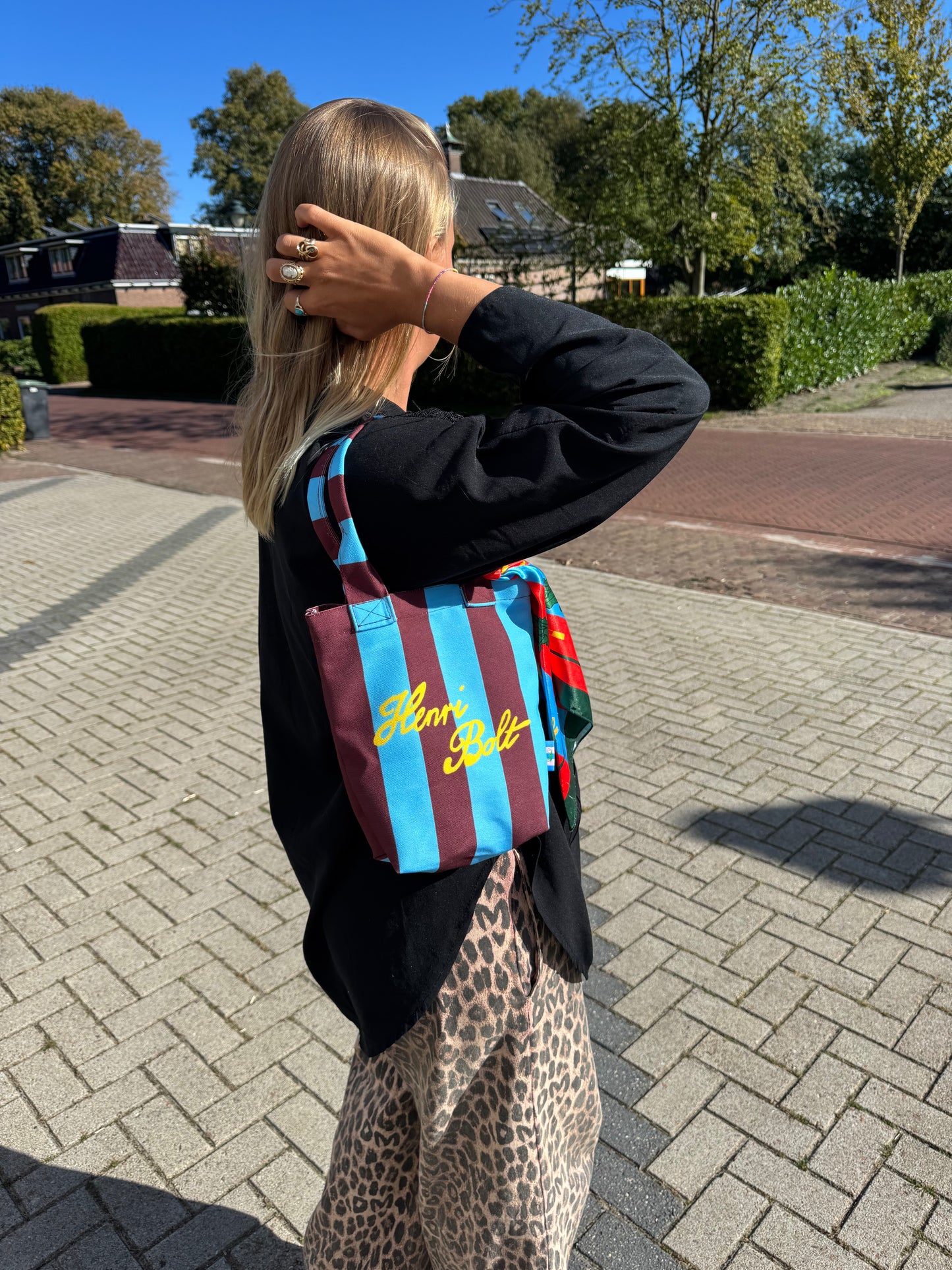 Mini shoulderbag blue poppy