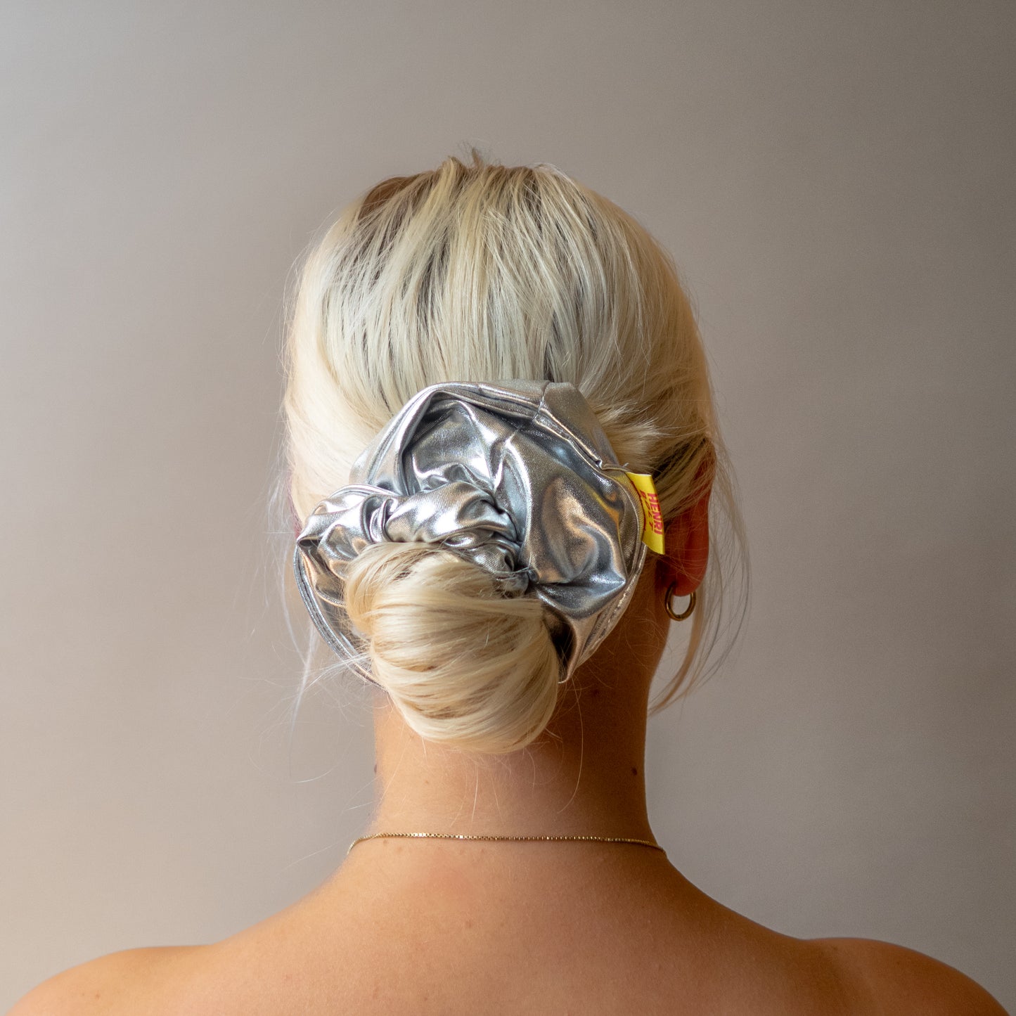 Silver 47 Scrunchie