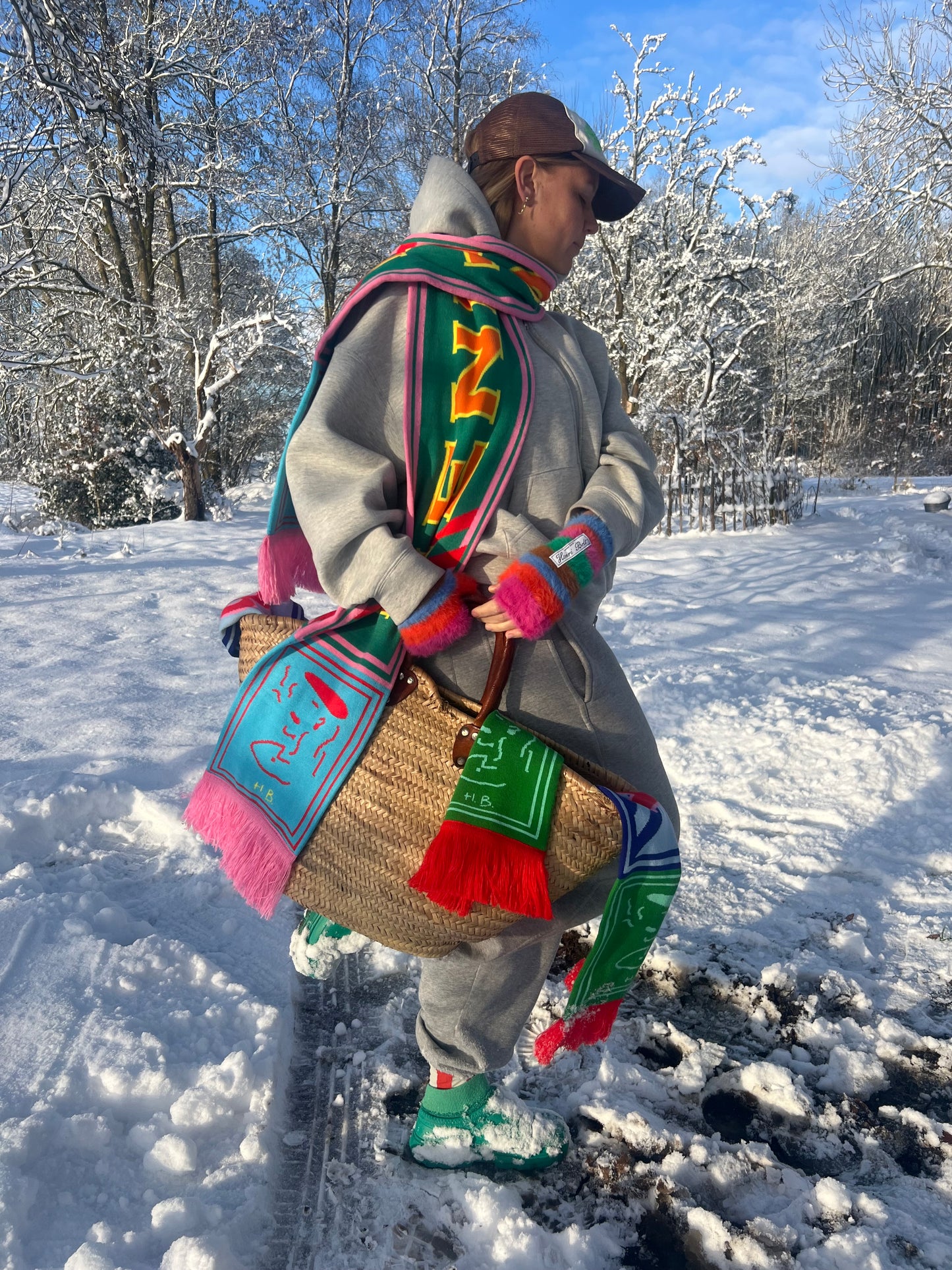 Color block scarf