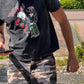 Black washed tee