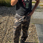 Black washed tee