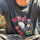 Black washed tee